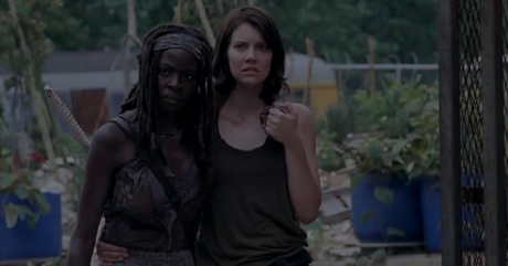 Michonne and Maggie The Walking Dead Season 4