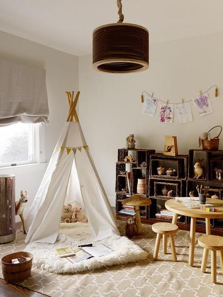 basket decor in kids' room Simone Design Blog|Decorating with Baskets