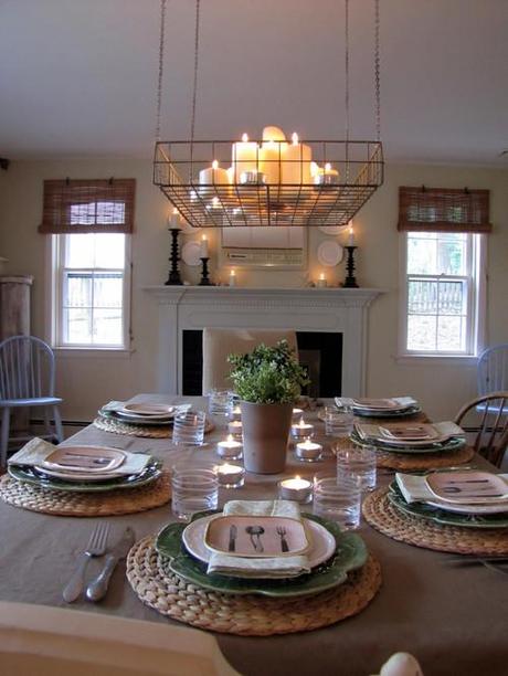 basket pendant light Simone Design Blog|Decorating with Baskets