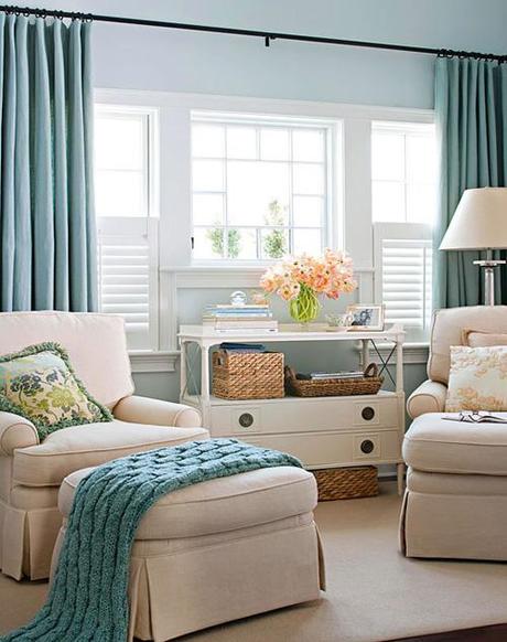 basket decor Simone Design Blog|Decorating with Baskets