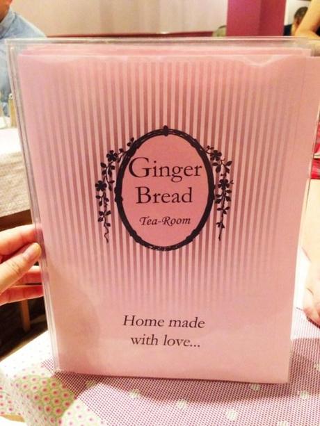 gingerbred tea room bruges home made with love pink menu front