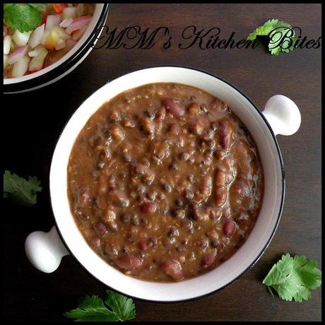 Dal Makhani/Slow Cooked black lentils and Kidney beans…the low to high calorie versions!!