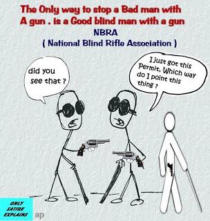 Blind People with guns--what could go wrong here?