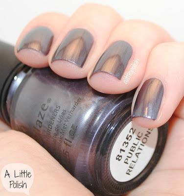 China Glaze - Strike Up a Cosmo, Public Relations & Don't Make Me Wine