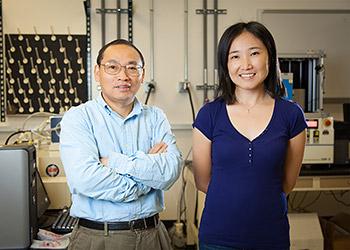Zhifeng Ren, left, and Qian Zhang. (Credit: University of Houston)