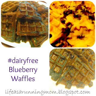 #dairyfree Blueberry Waffles