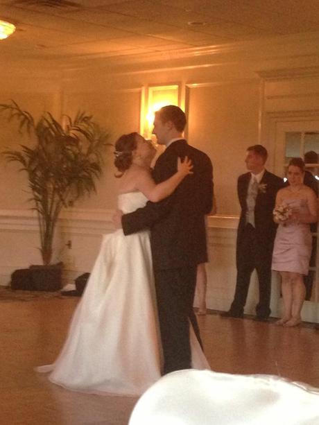 Tony and Sharon having their first dance