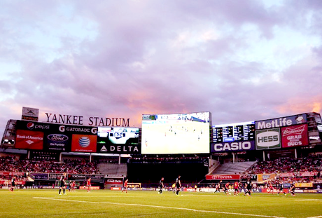 new york city spot: yankee stadium (for a soccer game?)