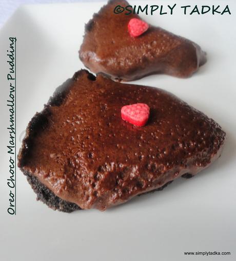 Oreo Choco Marshmallow Pudding- No Baking Version