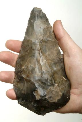 handaxe hand acheulean flint palaeolithic earliest axe lower predate human paperblog stone why technology predated humans