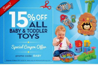 Sale! Get 15% Off All Baby and Toddler Toys at Melissa & Doug!