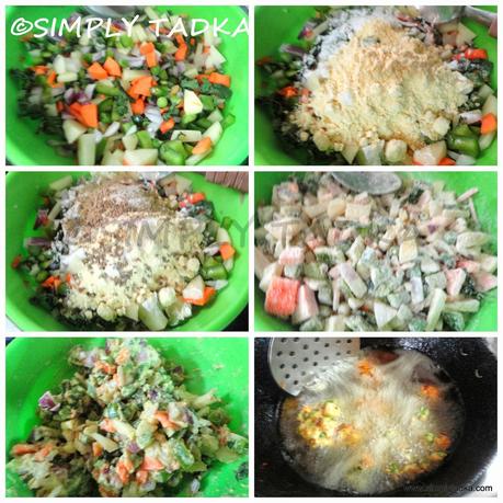 Mix Vegetable Fritters/ Bhajiyas