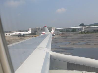 World Borders: Flying from Beijing to Pyongyang, North Korea arrival ay pyongyang airport north korea