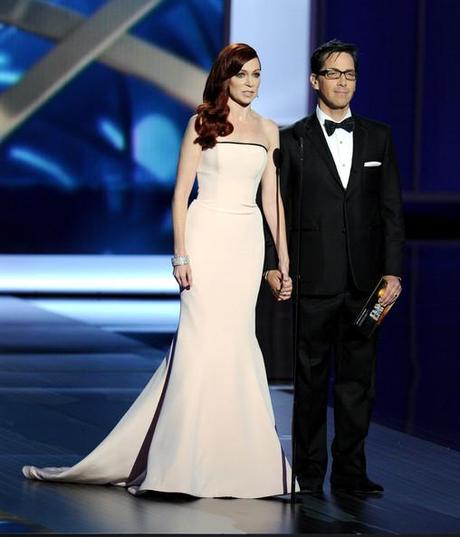 Carrie Preston and Dan Bucatinsky Primetime Emmys Kevin Winter Getty Images
