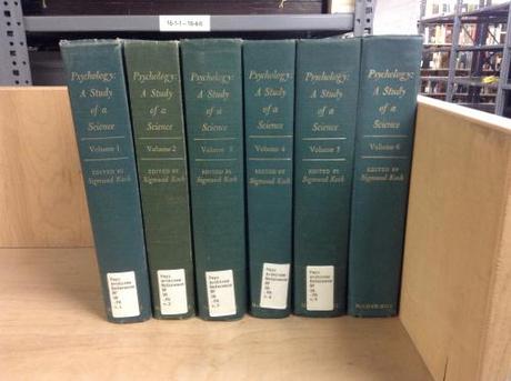 In addition to the archival papers, the CHP houses the six-volume set, Psychology: A Study of a Science, 1959-1963.