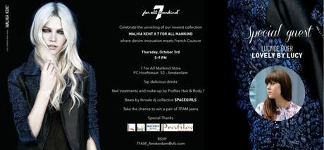 The power of denim / Come join me in Amsterdam next week! invite 7 for all mankind amsterdam event