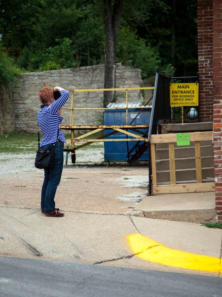 Sunday Salon, September 29 Photo of Joy taking a photo of a door