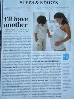 Second Pregnancies: My Article For Today's Parent Magazine