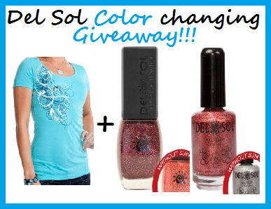Enter to Win A Del Sol Color Changing Shirt and Nail Polish – Ends 10/15
