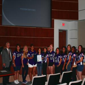 News – City recognizes Victorville American Senior Softball League 2013 Mayor Jim Cox with the Victorville American Senior Softball Team.