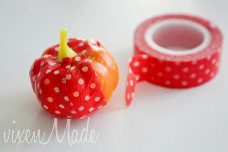 Washi Tape Mini Pumpkins