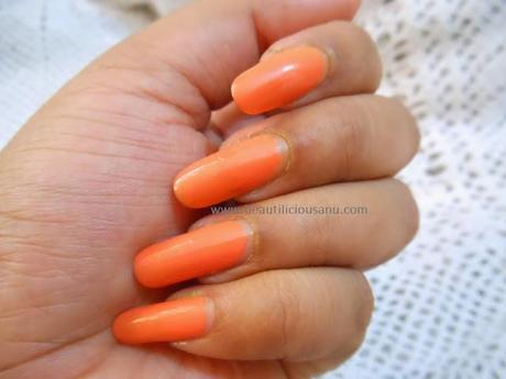 NOTD : Maybelline Color Show Nail Polish Tangerine Treat (406)