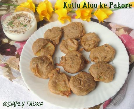 Kuttu Aloo ke Pakore/ Buckwheat Potato Fritters