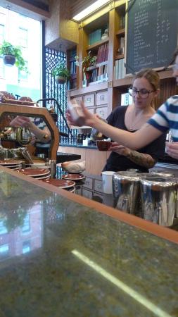 Bariste at Work, Stumptown Coffee Roasters West 8th, New York, NY / Leica D-Lux 4