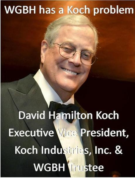 Rally to remove tea party enabler and climate change denier David Koch as a WGBH trustee