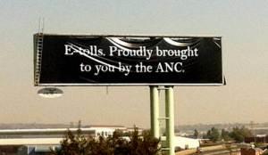 Anti E-toll billboard (source: google images)
