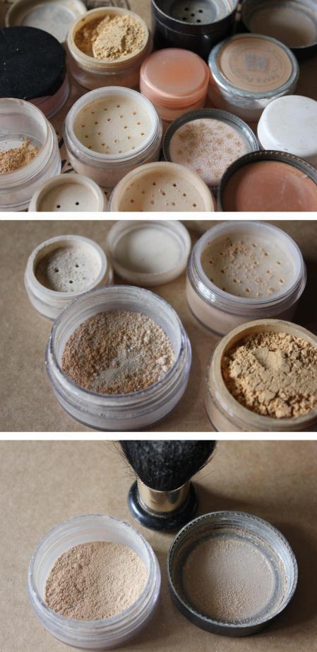 cassiefairy use up make up challenge mix your own perfect match mineral foundation