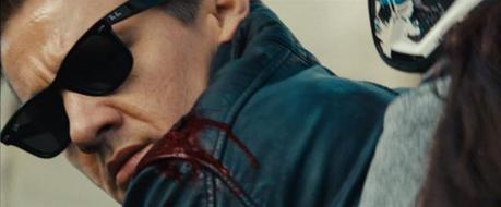 Aaron Cross’s Biker Jacket in The Bourne Legacy It's hard not to look cool in a pair of Ray-Ban Wayfarers. (But not impossible...)
