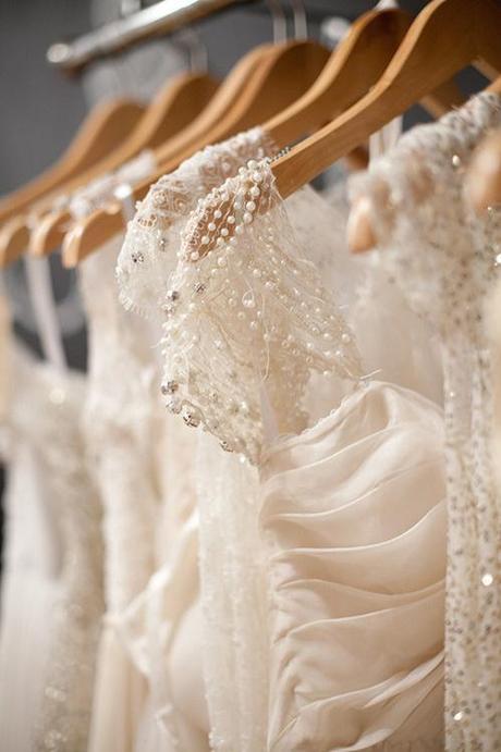 Pearl Embellished Wedding Dress Straps