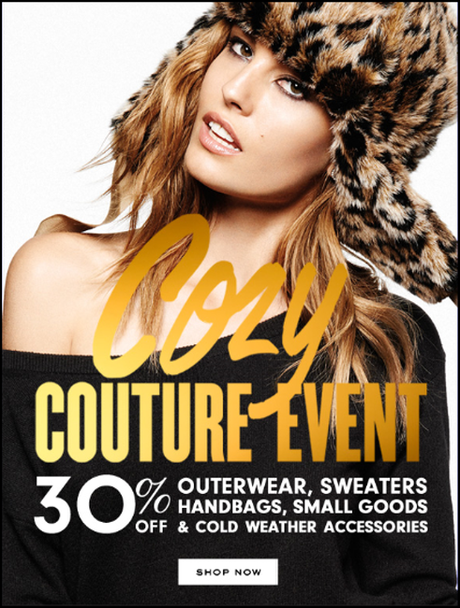 Cozy Couture Event - Enjoy 30% off Outerwear, Sweaters, Handbags, Small Goods & Cold Weather Accessories!