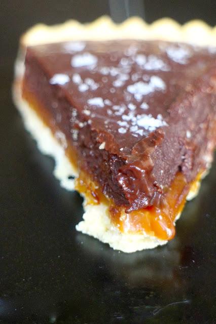Salted Caramel Chocolate Butterscotch Tart