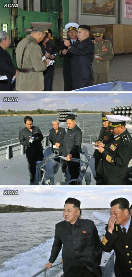 Kim Jong Un inspects newly constructed warships of the KPA Navy (Photos: KCNA).