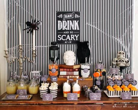 Eat, Drink and Be Scary, a Spooktacular Halloween Themed Party by Sweet Scarlet Designs