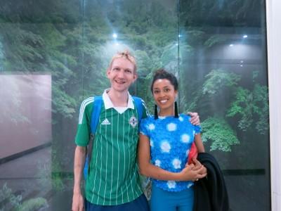 World Travellers: The Amazing Marawa, Globetrotting Hula Hoop Expert marawa and jonny in pyongyang