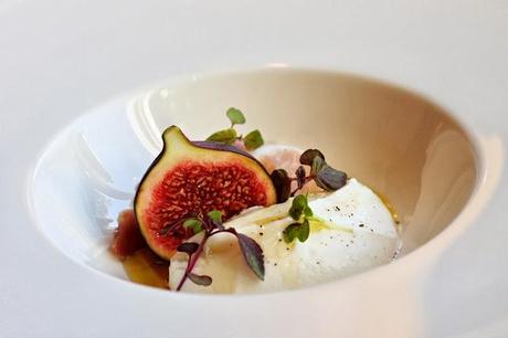 Whipped ricotta cheese with prosciutto, fresh figs & truffle honey #123
