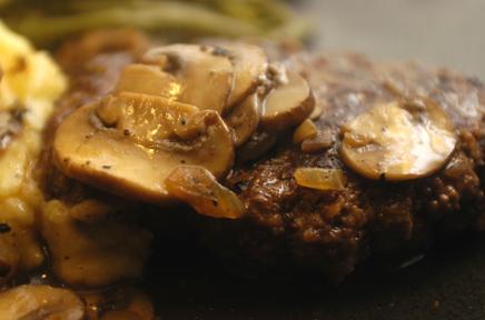 I added mushrooms for more flavor -- the TV dinners didn't have them if I remember correctly...