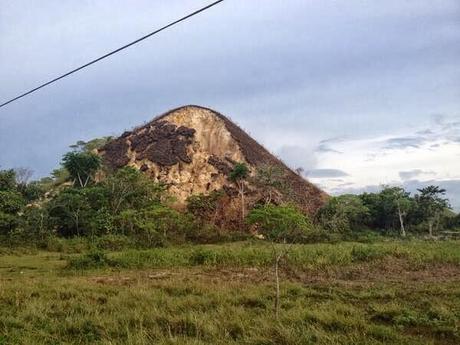 “Chocolate Hills” in Carmen Bohol melts after the 7.2 Magnitude Earthquakes.