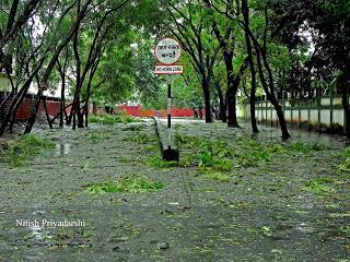Impact of Phailin cyclone in Ranchi city of India.