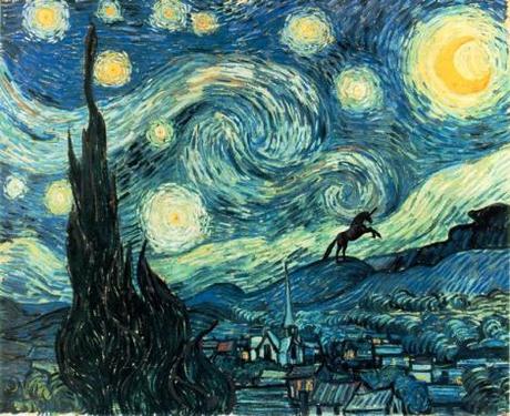 Vincent van Gogh - The (Unicorn and the) Starry Night