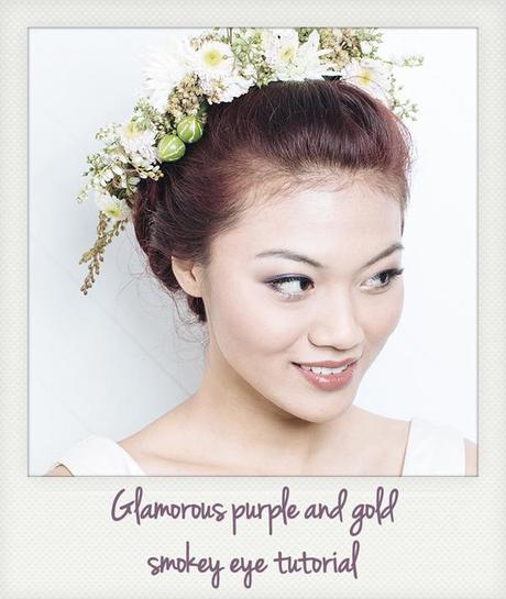 Glamorous Purple and Gold Smokey Eye Makeup Tutorial