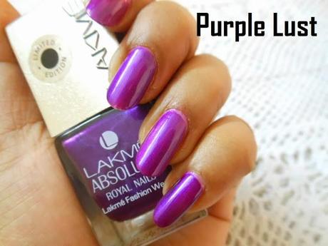Swatch Fest ~ Lakme Absolute Royal Nails