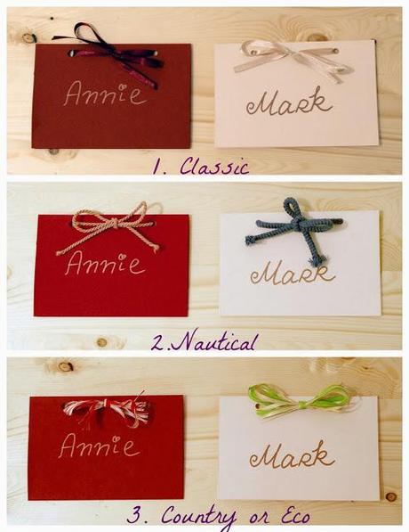 DIY Table Name Cards