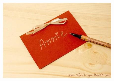 DIY Table Name Cards
