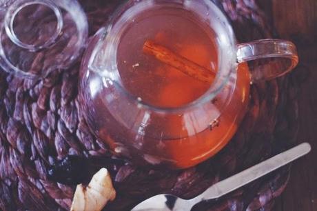 tea time (spiced ginger plum tea recipe)