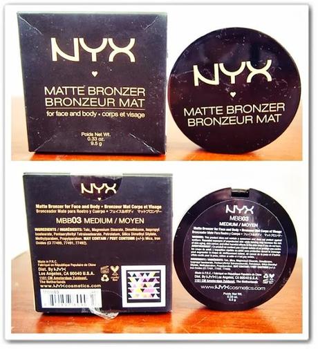 Review on NYX Matte Bronzer in MBB03 Medium/ MOYEN