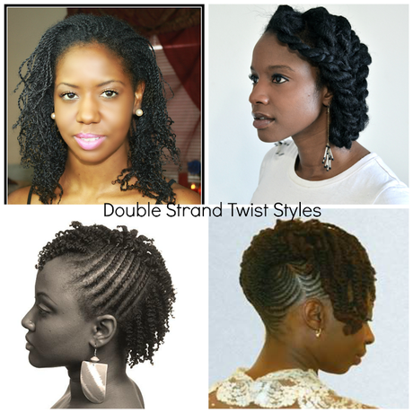 Unique Double & Two-Strand Twisted Natural Hair Styles